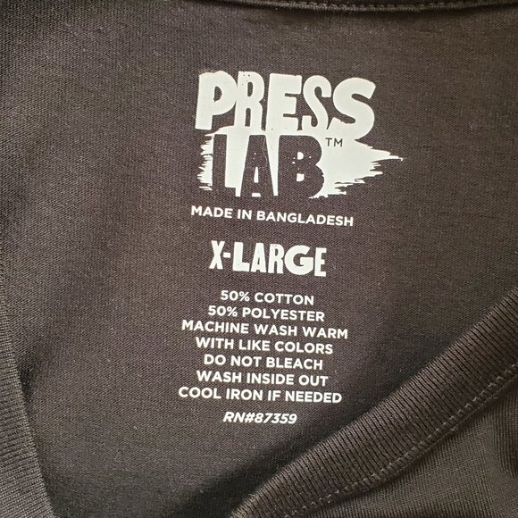 NWT PRESS LAB "TOO OLD FOR THIS SHEET" GRAPHIC T-SHIRT - Picture 5 of 5
